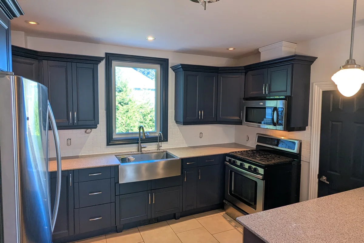 Cabinet painting and refinishing service by 705 Painters in Barrie